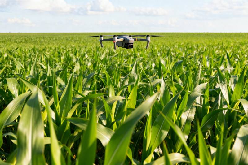 无人机巡田图片