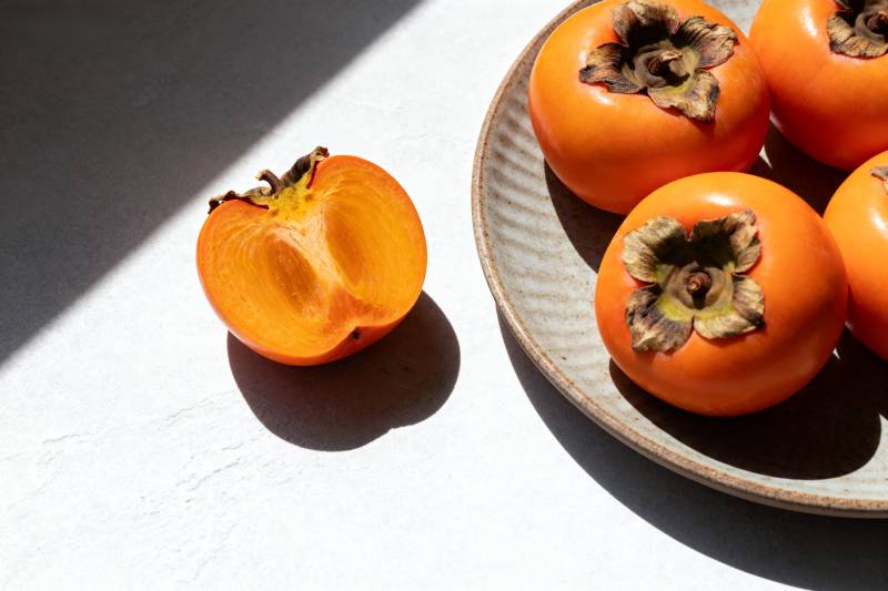 柿子静物图图片