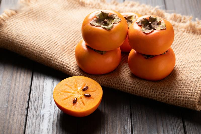 柿子静物图图片