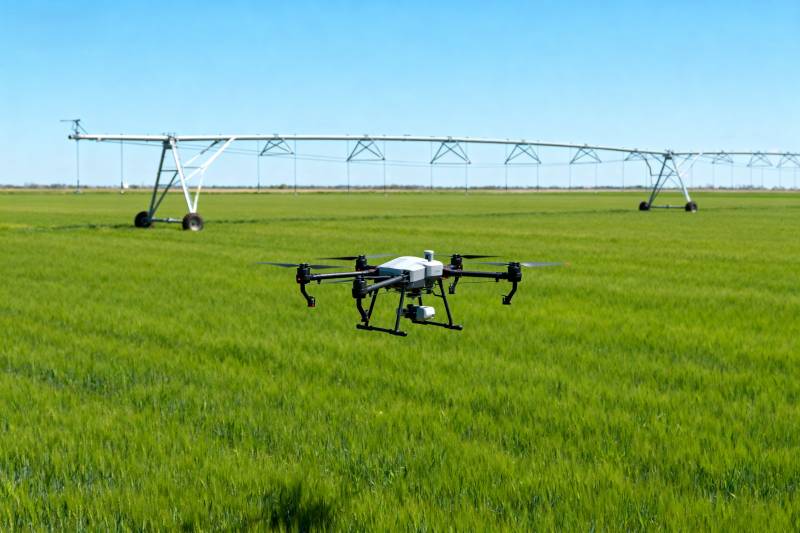 无人机巡田图片