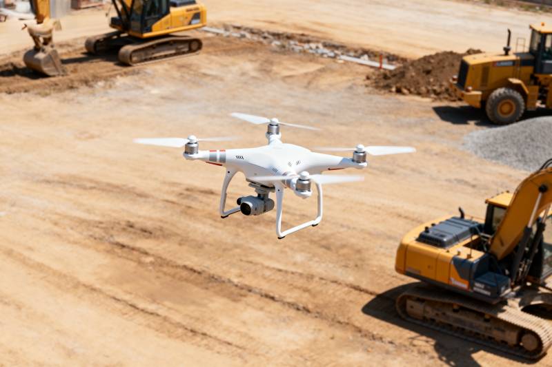 工地无人机航拍图片