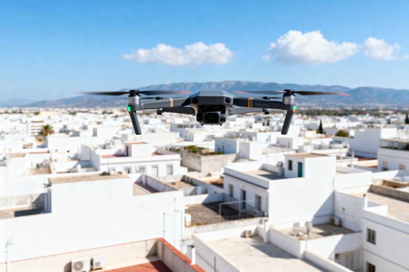 无人机俯瞰白城图片