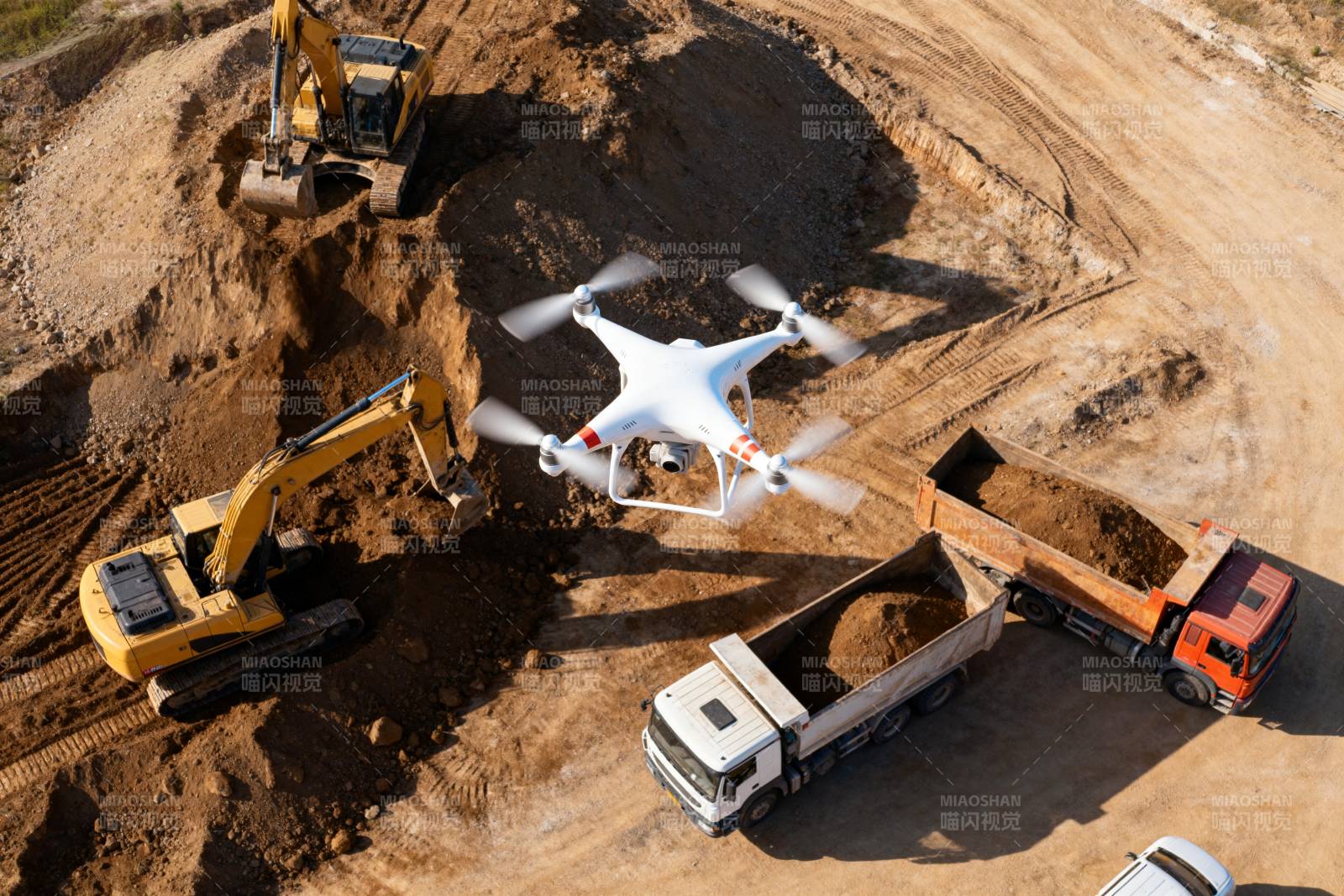 无人机航拍工地图片