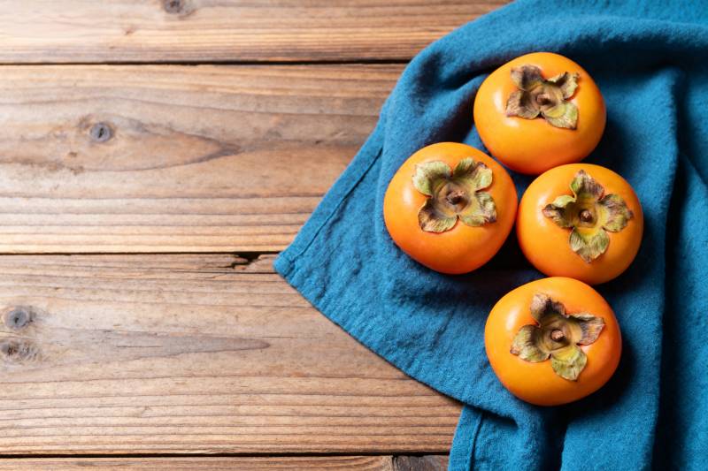 柿子静物图图片