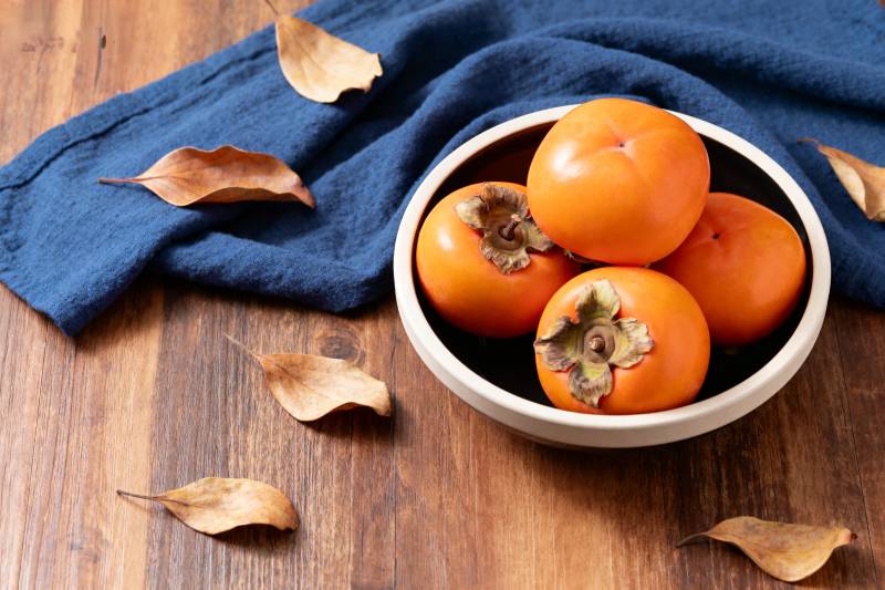 柿子静物图图片