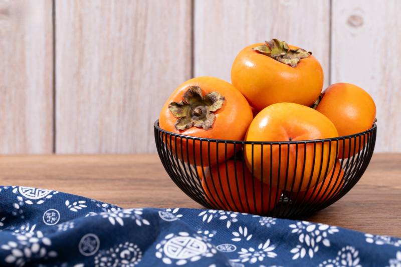 柿子静物图图片