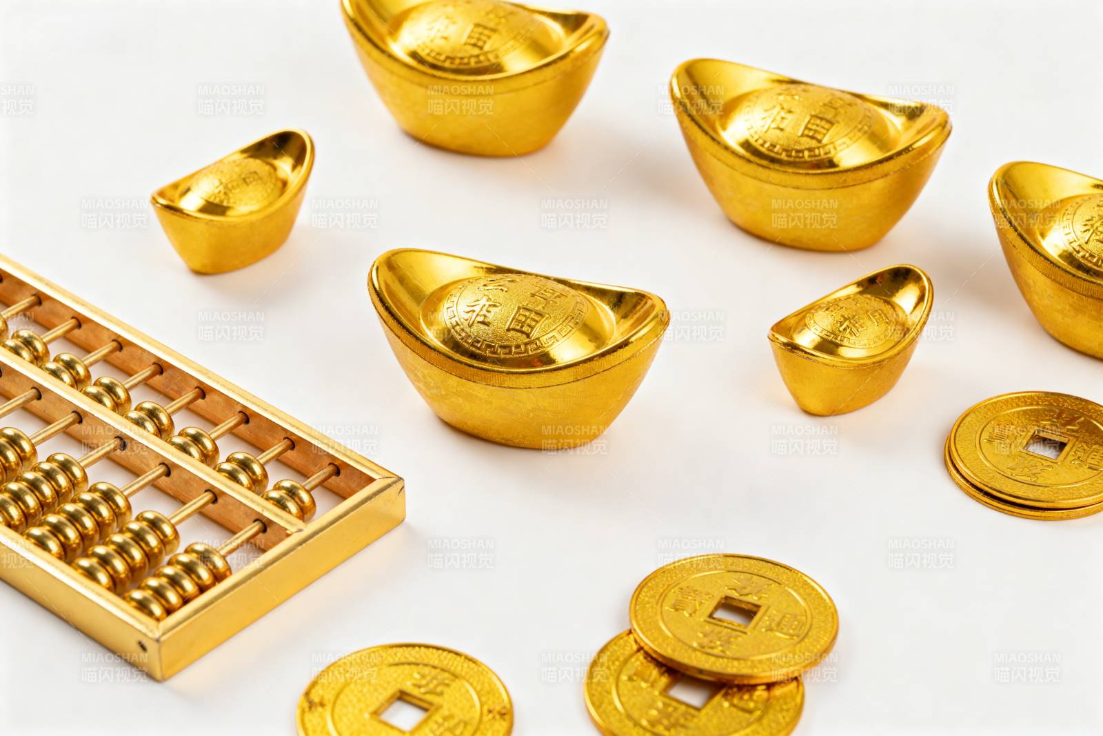 金元宝与算盘图片