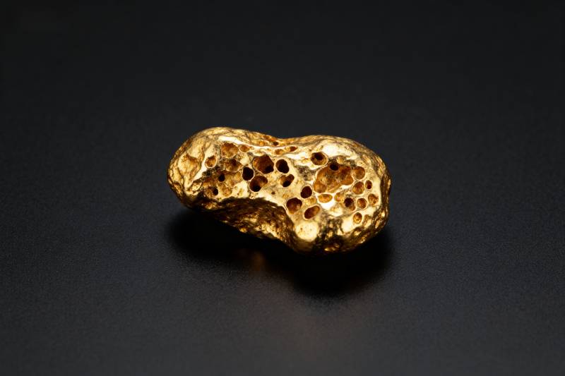 金块特写图片