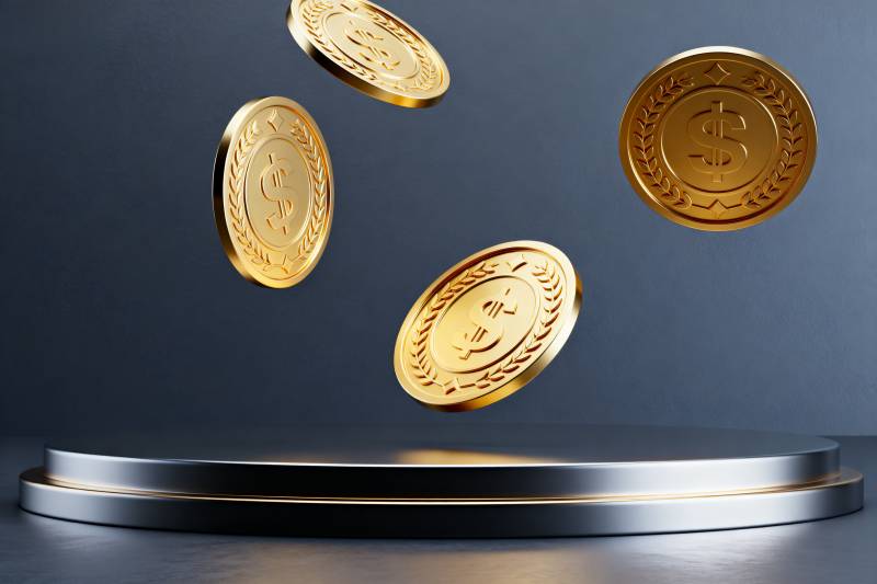 金币飞舞 财富降临图片