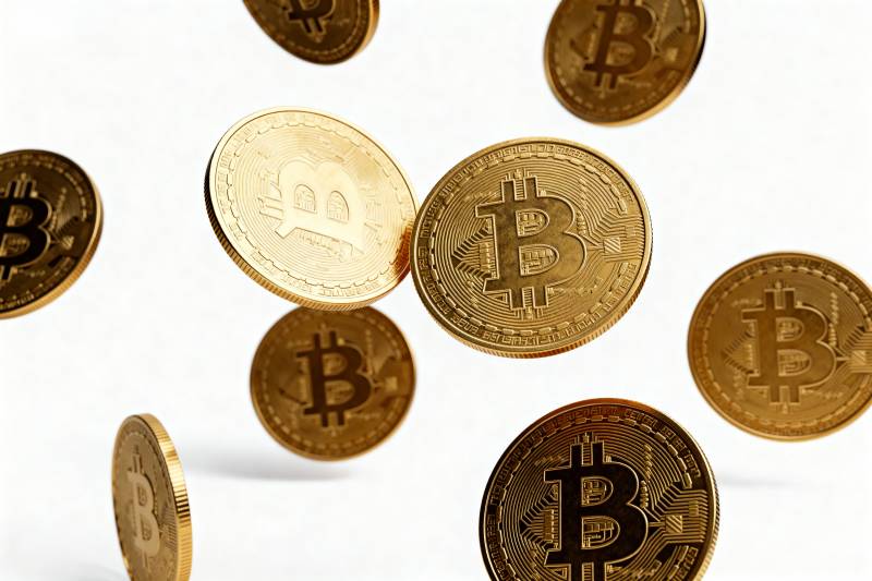 比特币飞舞图片