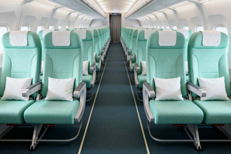 飞机客舱座椅排列图片