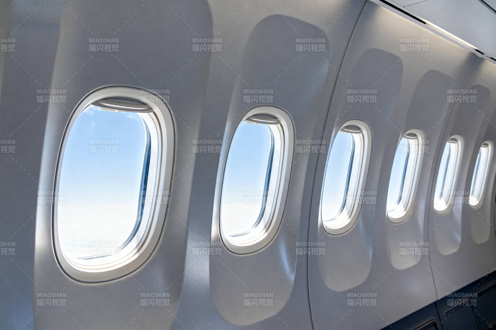飞机舷窗美景图片