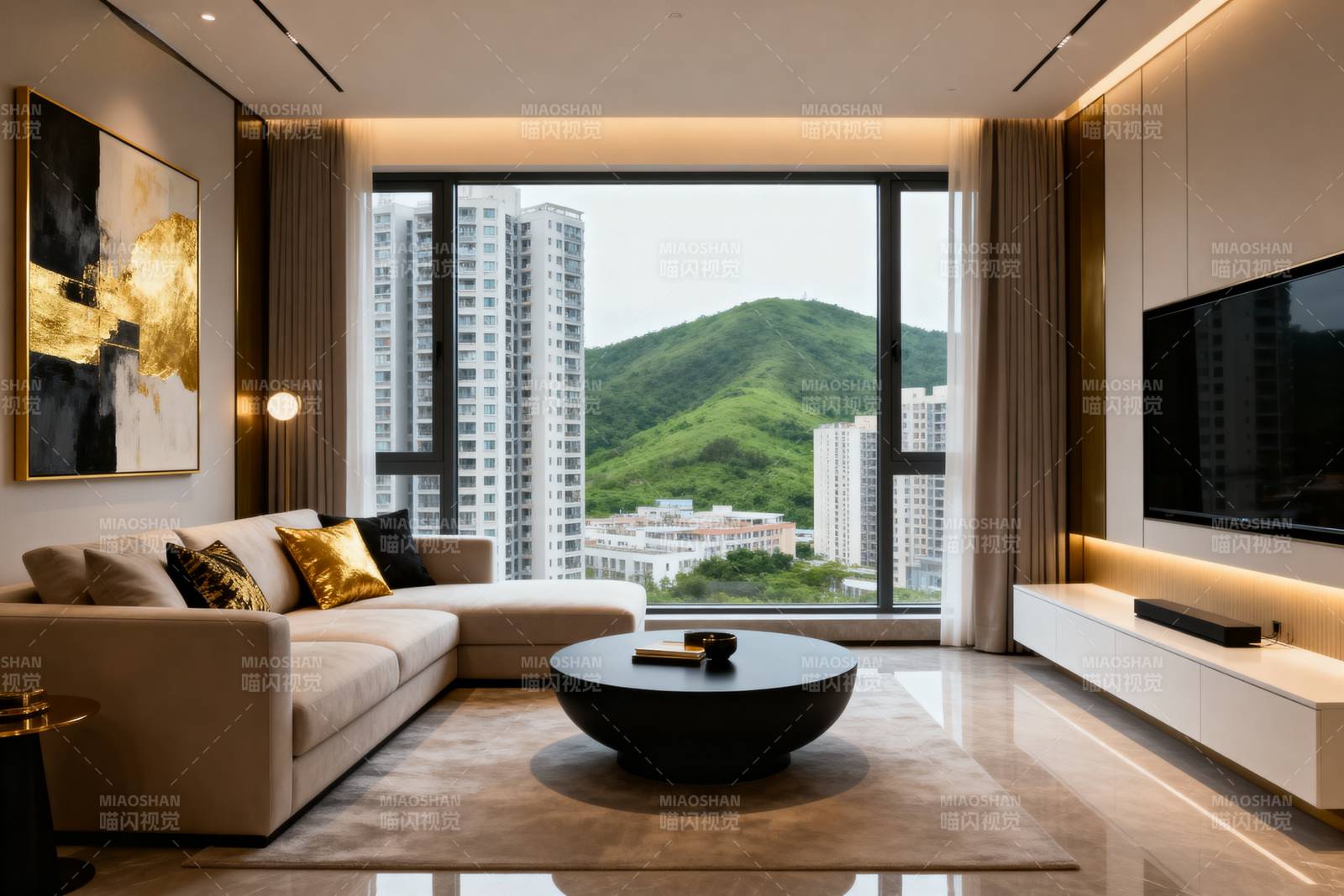 现代客厅美景图片