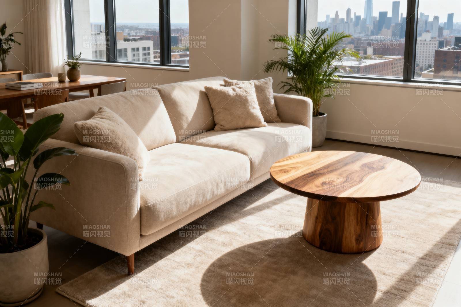 现代客厅温馨一角图片