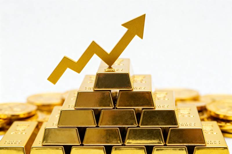 金价上涨趋势图片