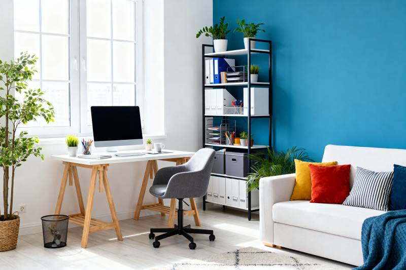 现代简约家居办公区图片