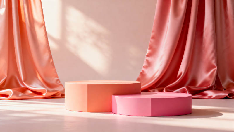 粉红舞台布景图片