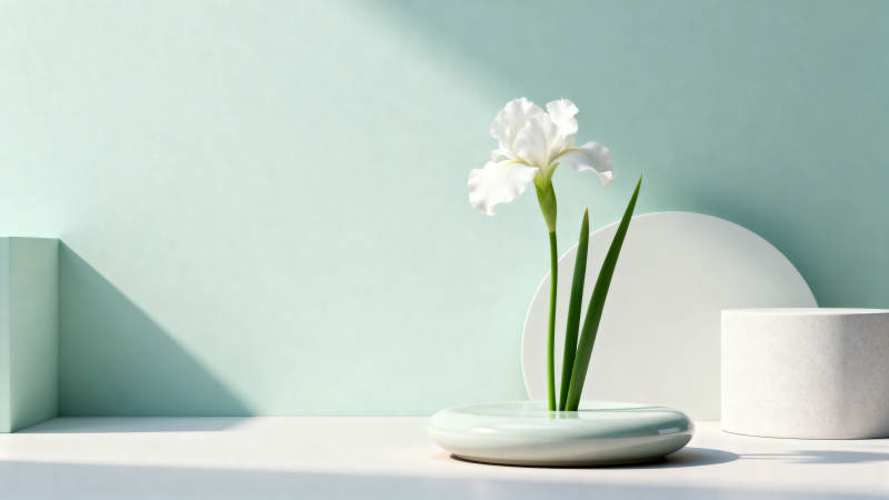 白花静置 简约之美图片