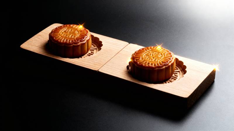 双月饼 中秋味图片