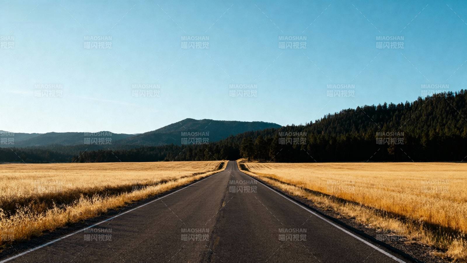 公路延伸至远方图片