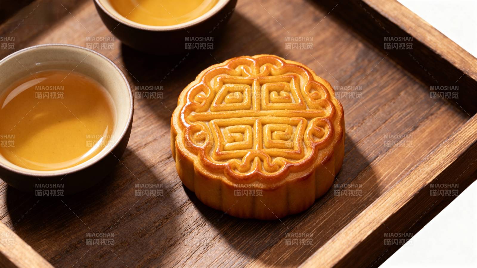 中秋月饼配茶图片