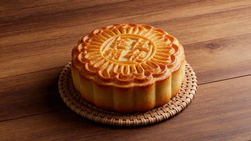 金黄月饼 中秋佳品图片