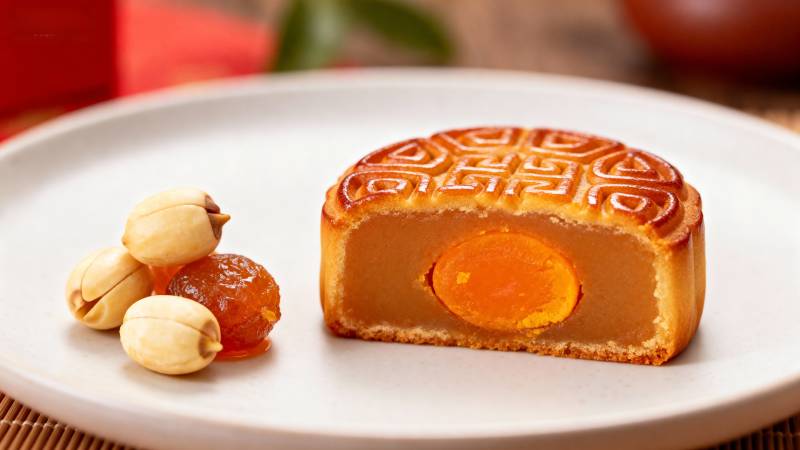 月饼切面展示图片