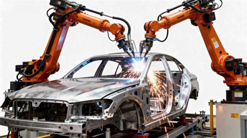 机器人焊接汽车图片