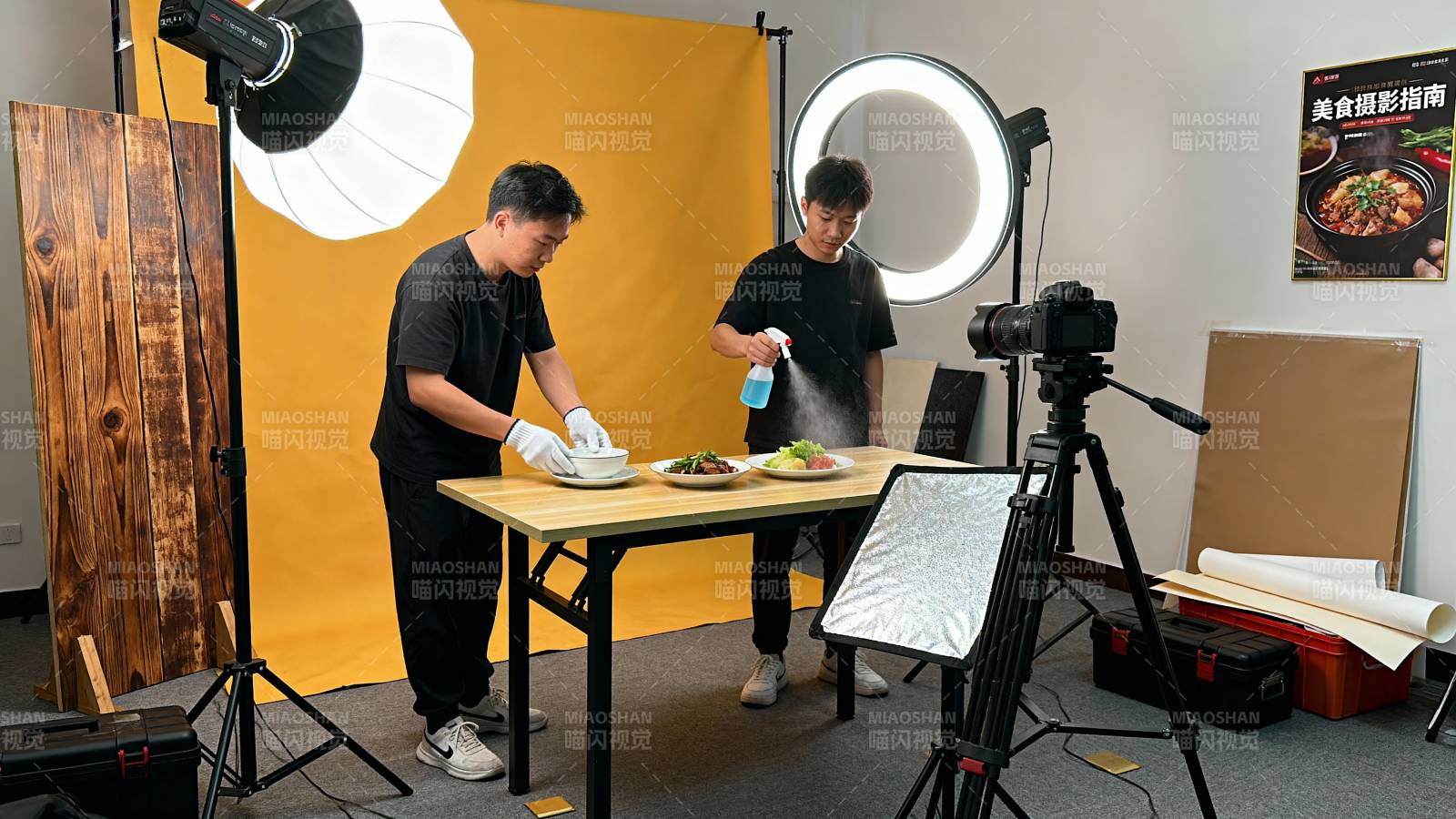 美食摄影现场图片