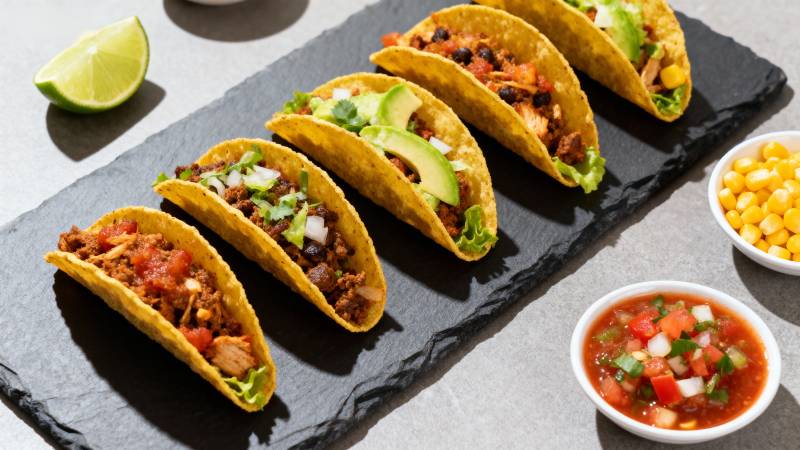 美味墨西哥塔可图片