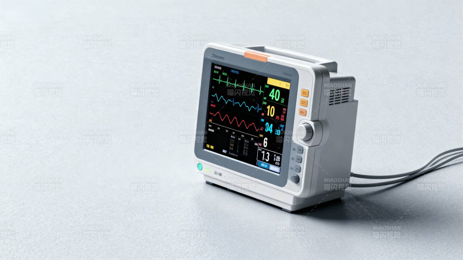 医疗监护仪显示生命体征图片
