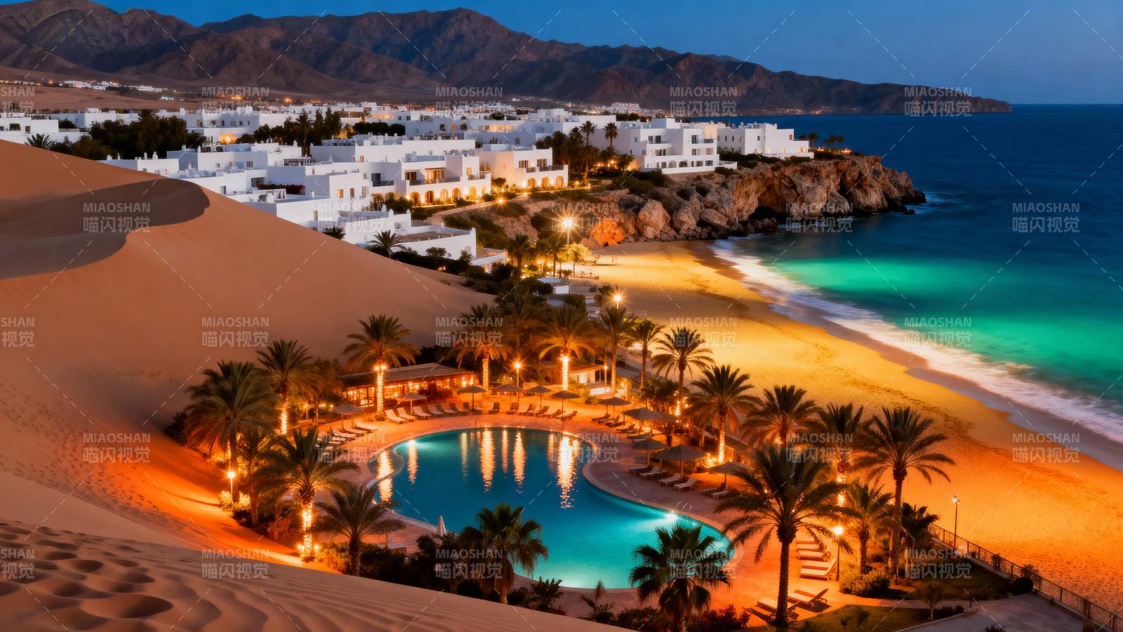 沙漠海滨度假胜地图片