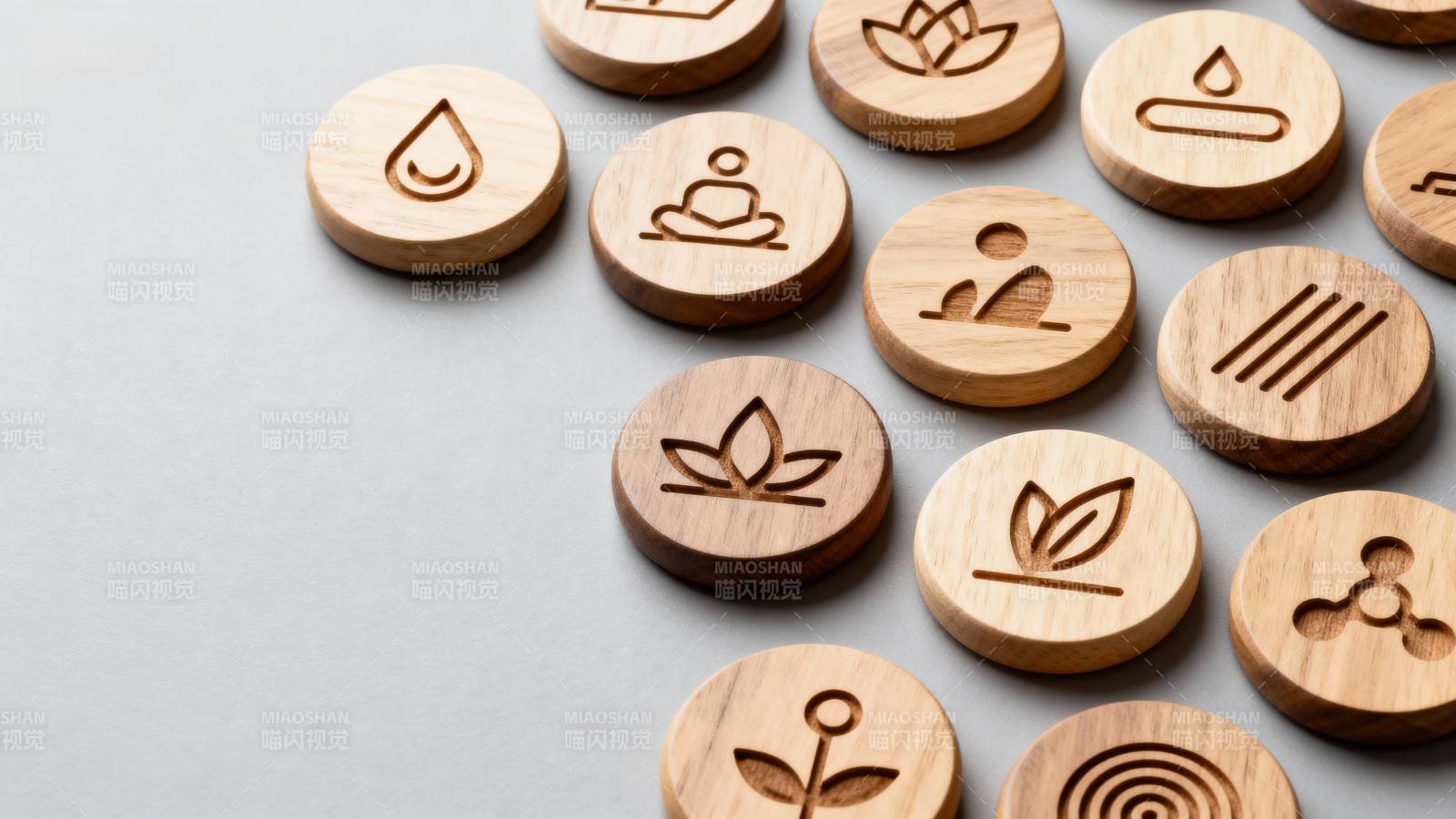 木质图标静谧之美图片