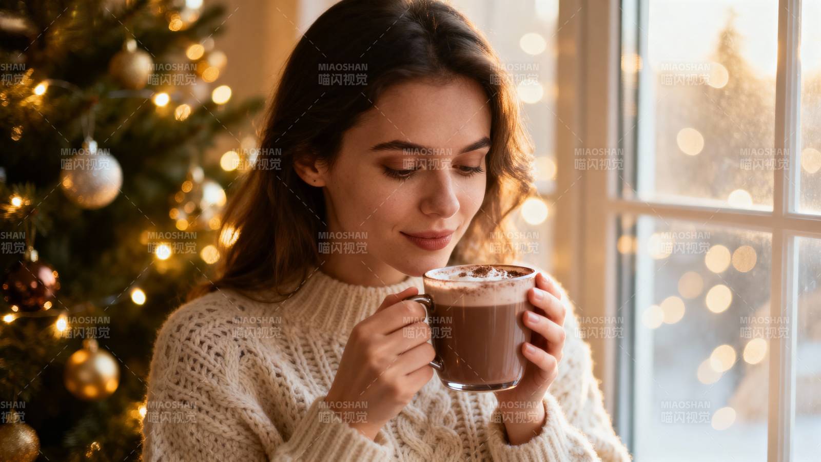 冬日暖饮 圣诞温馨图片