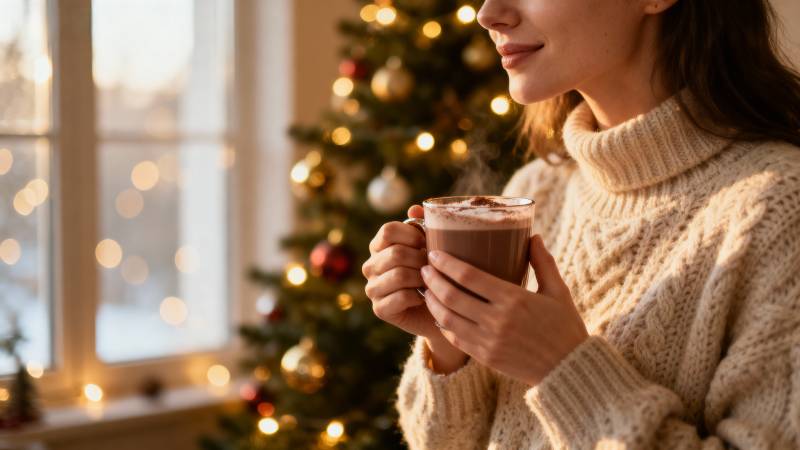 冬日暖饮 圣诞温馨图片