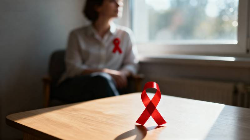 红丝带 爱与希望图片