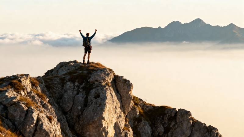 登顶云海 心旷神怡图片