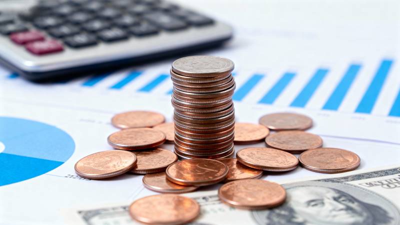 财富增长与财务分析图片