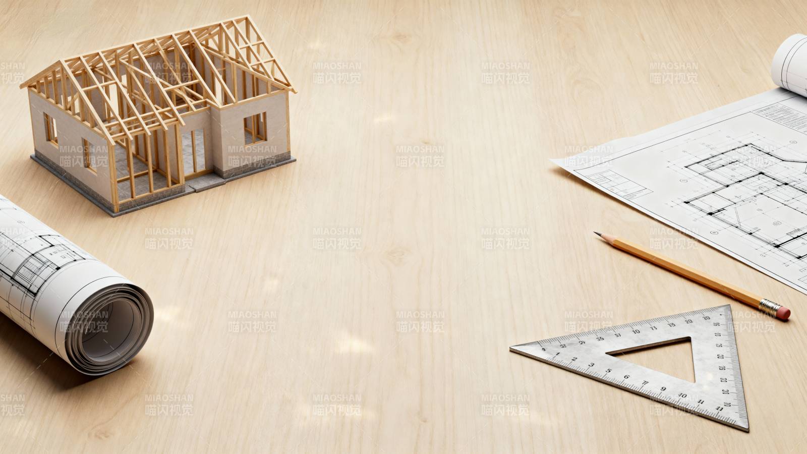 建筑模型与设计图图片