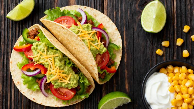 美味墨西哥塔可图片