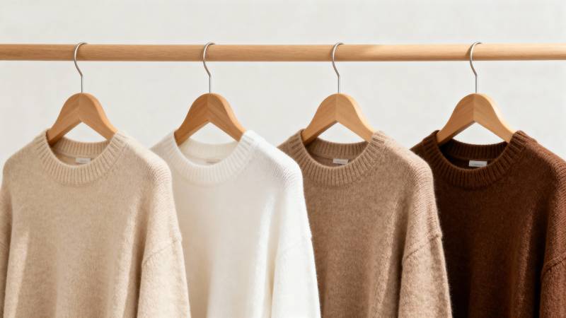 四色毛衣挂架展示图片