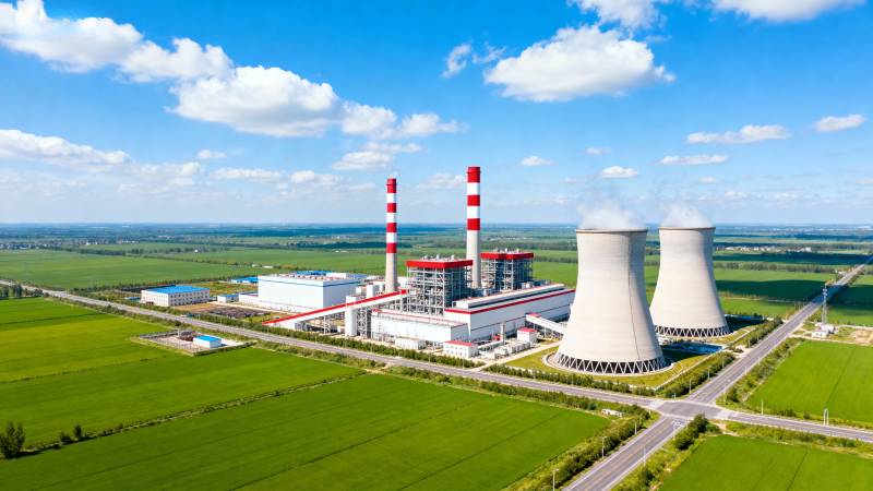 电厂航拍图图片