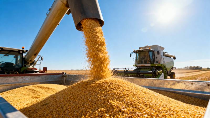 玉米丰收入仓图片