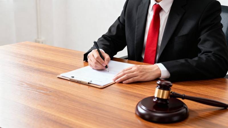 律师签署文件图片