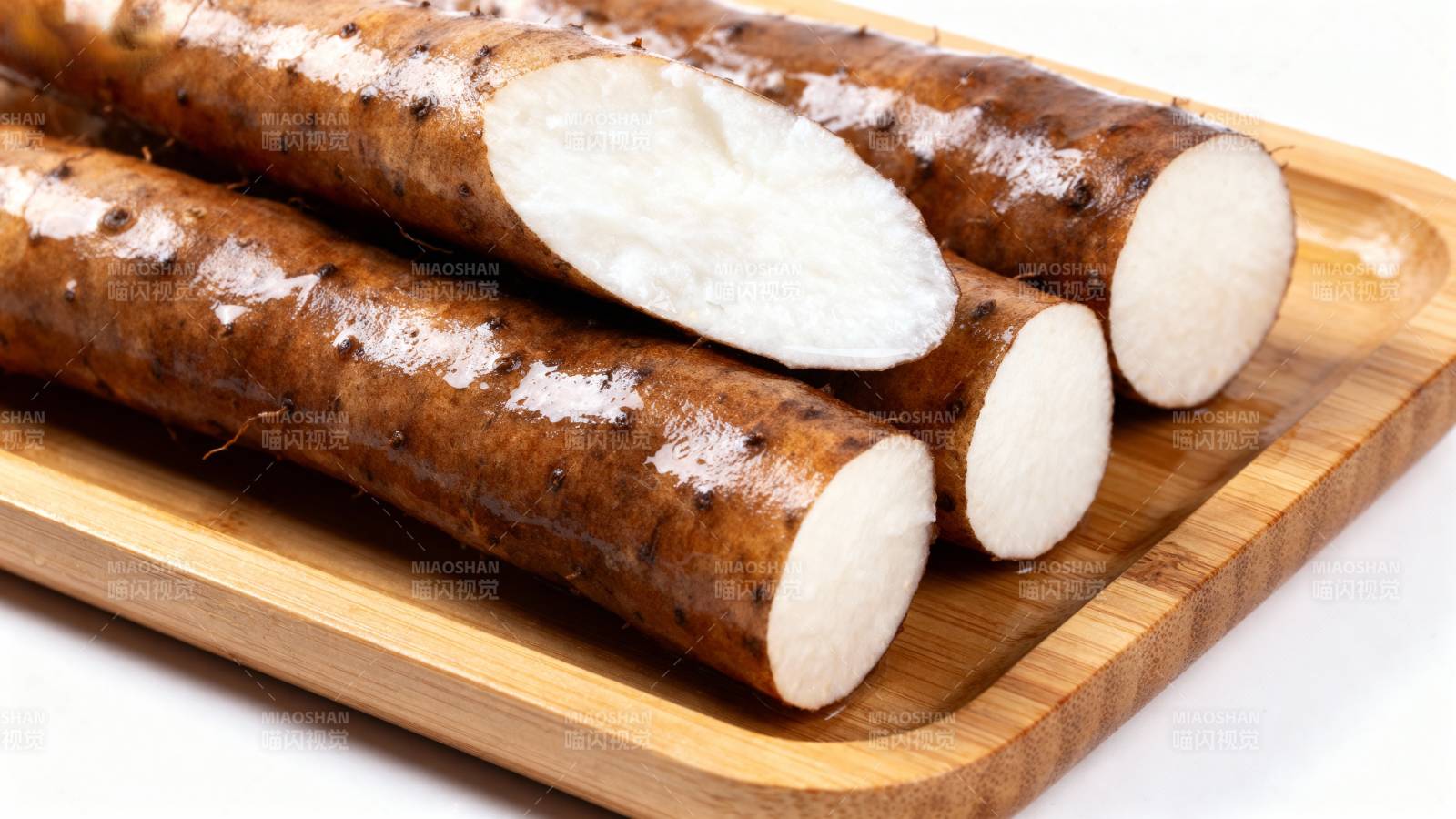 新鲜山药切片展示图片