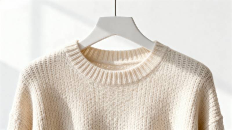 米色毛衣挂展示图片