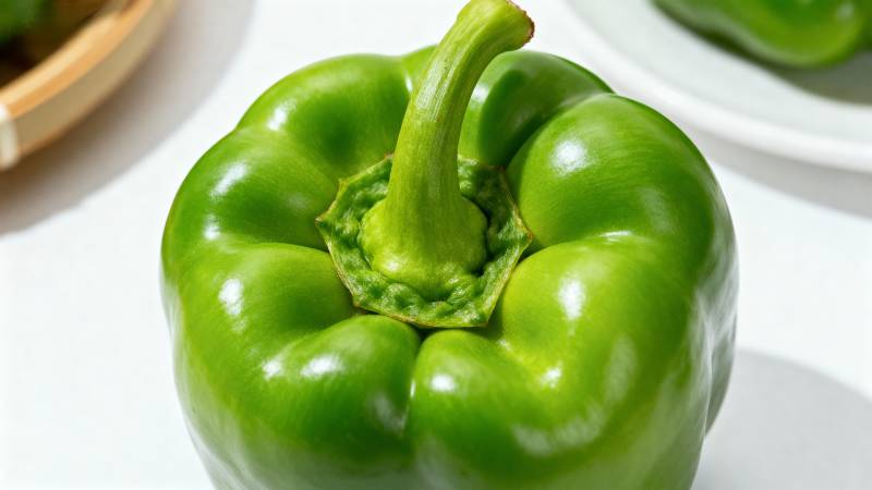 青椒特写图片
