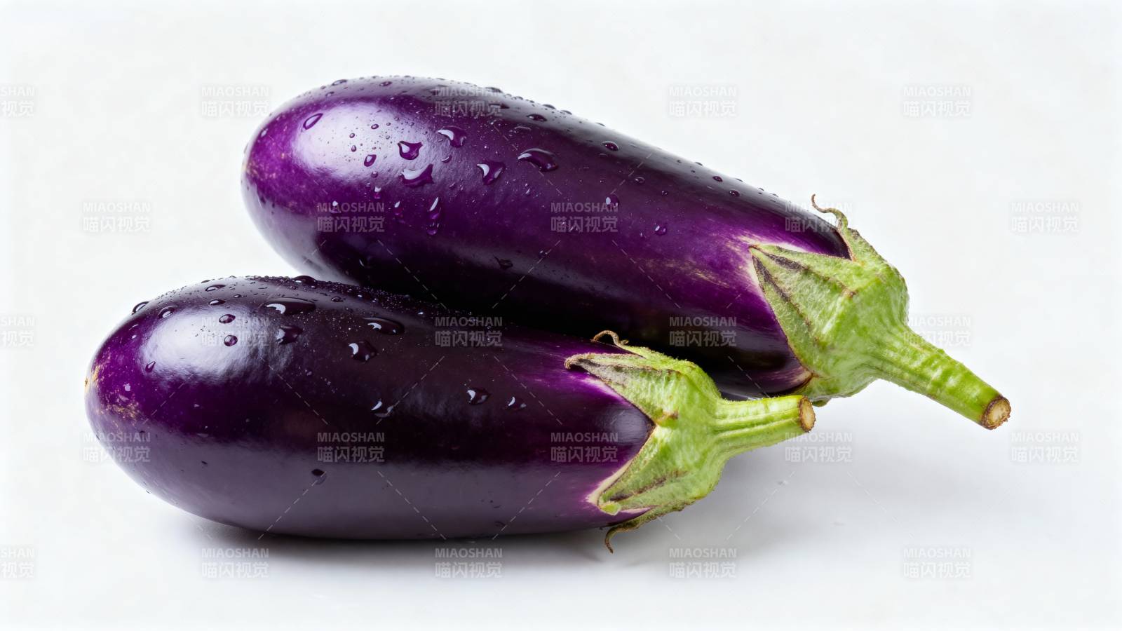 新鲜紫茄子图片