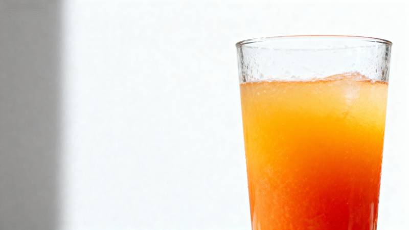 橙色饮品特写图片