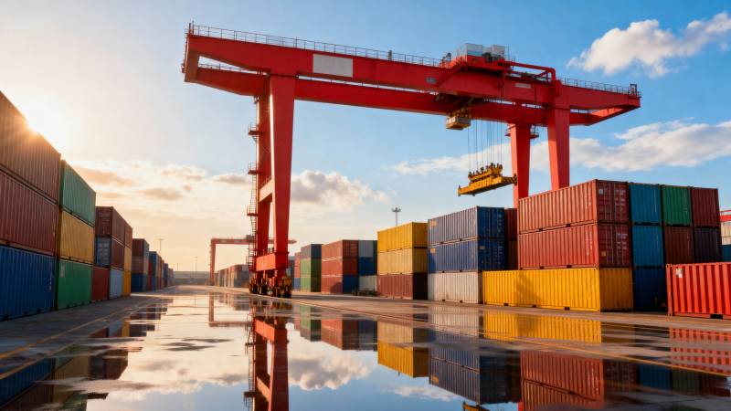 港口集装箱装卸图片